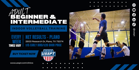 Adult Indoor Volleyball Clinic - Net Results Gym - Plano, TX